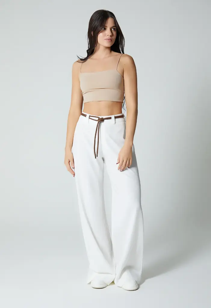 Pantalon para mujer tiro alto palazo