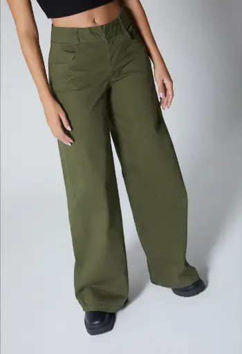 Jean para mujer tiro medio palazzo