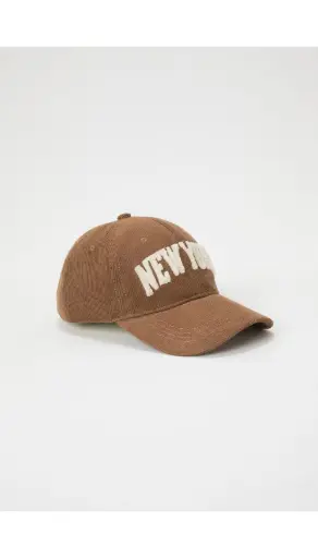Gorra cordoroy texto frontal