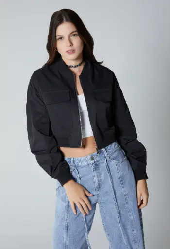 Chaqueta tipo bomber para mujer